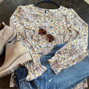 Loft Floral Blouse - Size S/M